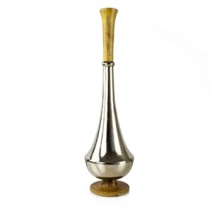 Tall silver vase
