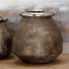Bronze ceramic vase