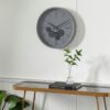 Working Gears Gray Metal Wall Clock - Image 2